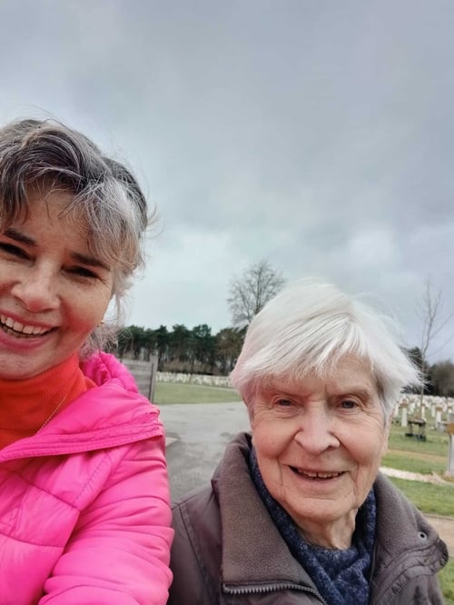 Koby en Lisette buiten 