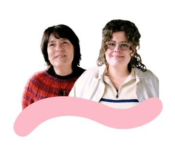 Joëlle en Evelien van Helpper Joëlle en Evelien van Helpper