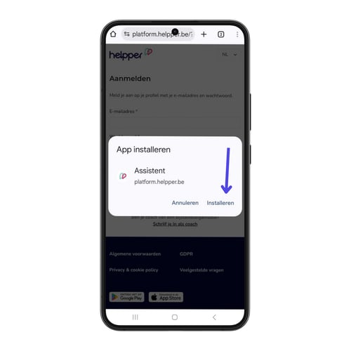 Snelkoppeling Chrome - stap 3