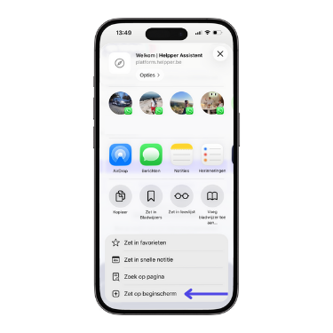 Snelkoppeling Safari - stap 3