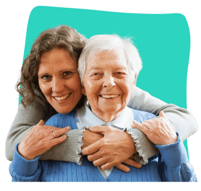 Vriendschap tussen oudere en haar helpper